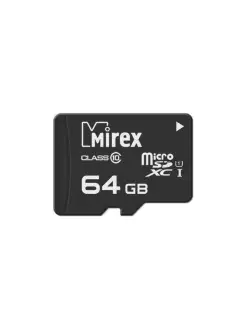 Карта памяти microSDXС, class 10, UHS-I (U1), емкость 6