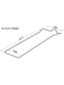 Прокладка клапанной крышки Toyota 1G-FE 88-98