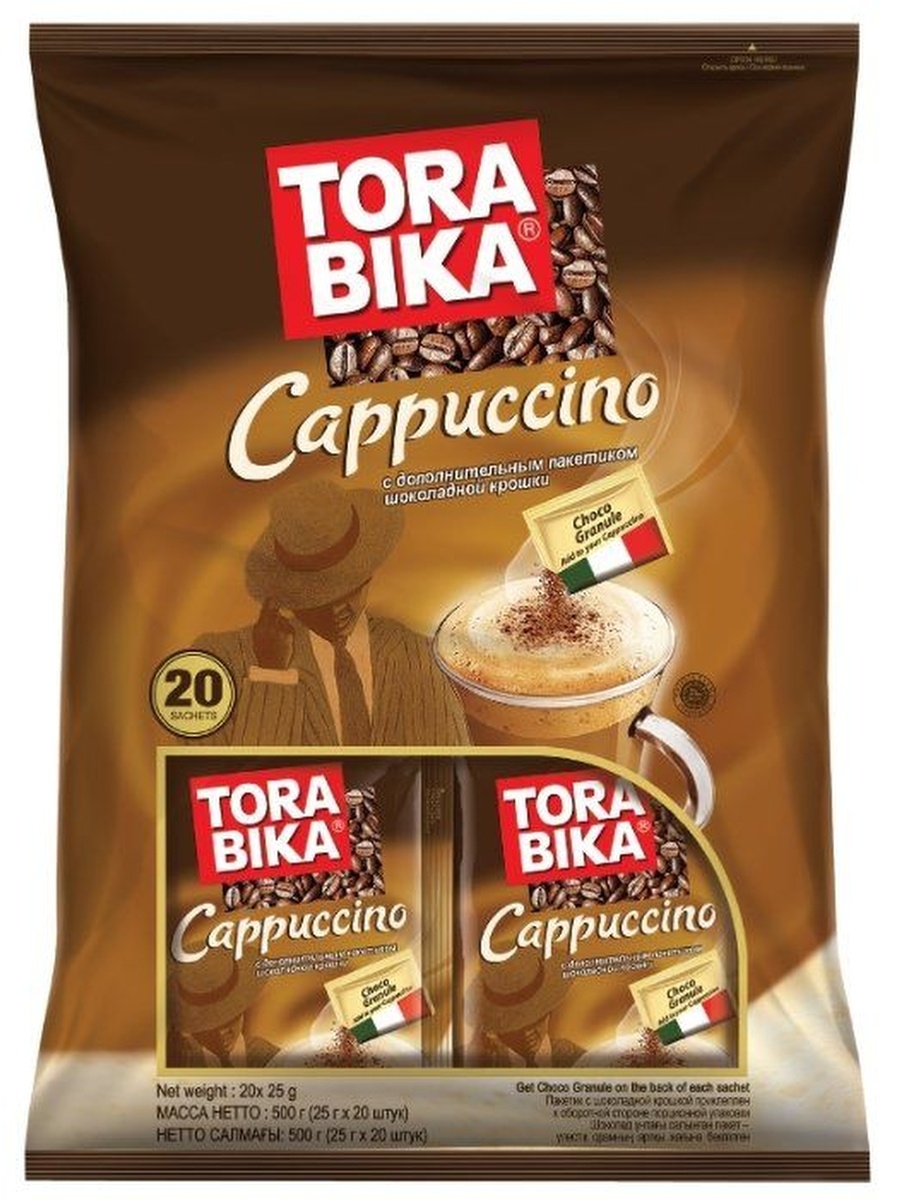 Кофе 3 в 1 капучино Tora Bika