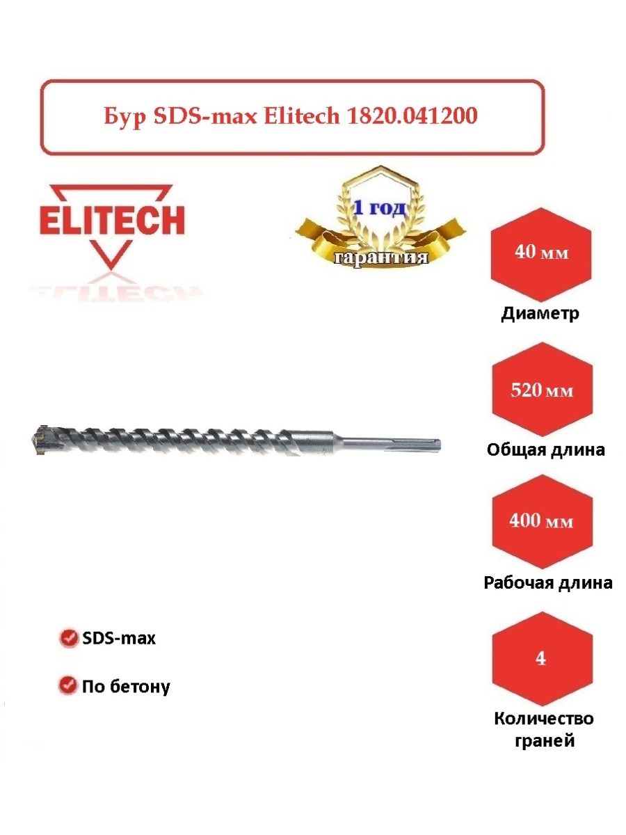 Elitech sds max