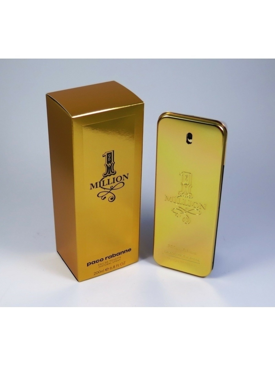 Духи миллион мужские. Paco Rabanne 1 million. Пако Рабан духи мужские one million. Духи Paco Rabanne 1 million мужские. One million Paco Rabanne 200 ml.