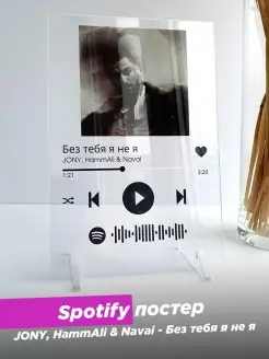 Spotify постер Jony Джони спотифай фигурка сувенир картина