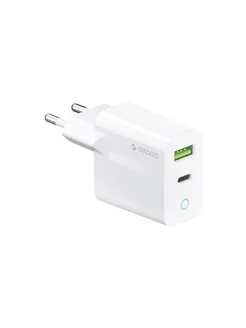 Зарядное устройство USB-C + USB-А, PD, QC 3.0, LED, 20В