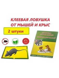 Мышеловка клеевая. Клеевая ловушка от мышей и крыс 2 шт