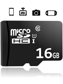 Карта памяти 16 гб micro sd флешка телефон видеорегистратор