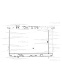 Радиатор для HYUNDAI Sonata 98-