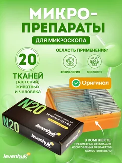 Набор готовых микропрепаратов N20 NG для микроскопа