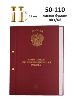 Дипломная папка ВКР на болтах А4 50-110 л