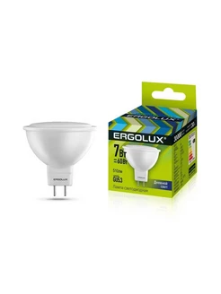 Лампа светодиодная LED-JCDR-7W-GU5.3-6500K - 1шт