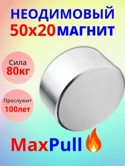 Магнит неодимовый бытовой. 50х20 мм