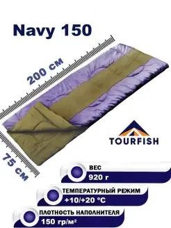 Спальный мешок NAVY 150 до +10С туристический