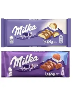 Шоколад Milka Bubbly White + Milka Bubble