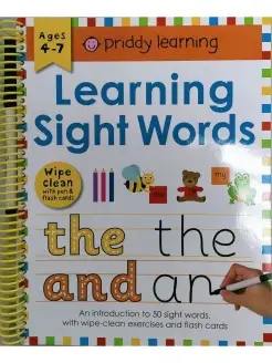 Learning Sight Words (Wipe Clean) английские слова