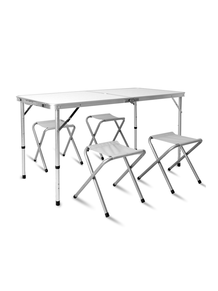 Стол складной ytft044-Grey серый, 120х60х55.5/68.5 см