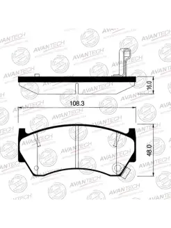 Тормозные колодки передние NISSAN WINGROAD, SUNNY, PULSAR