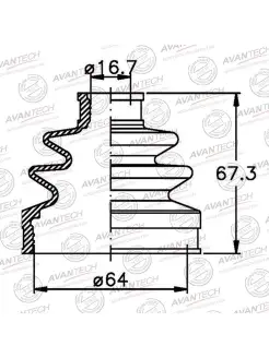 Пыльник привода внутренний NISSAN X-TRAIL QASHQAI WINGROAD