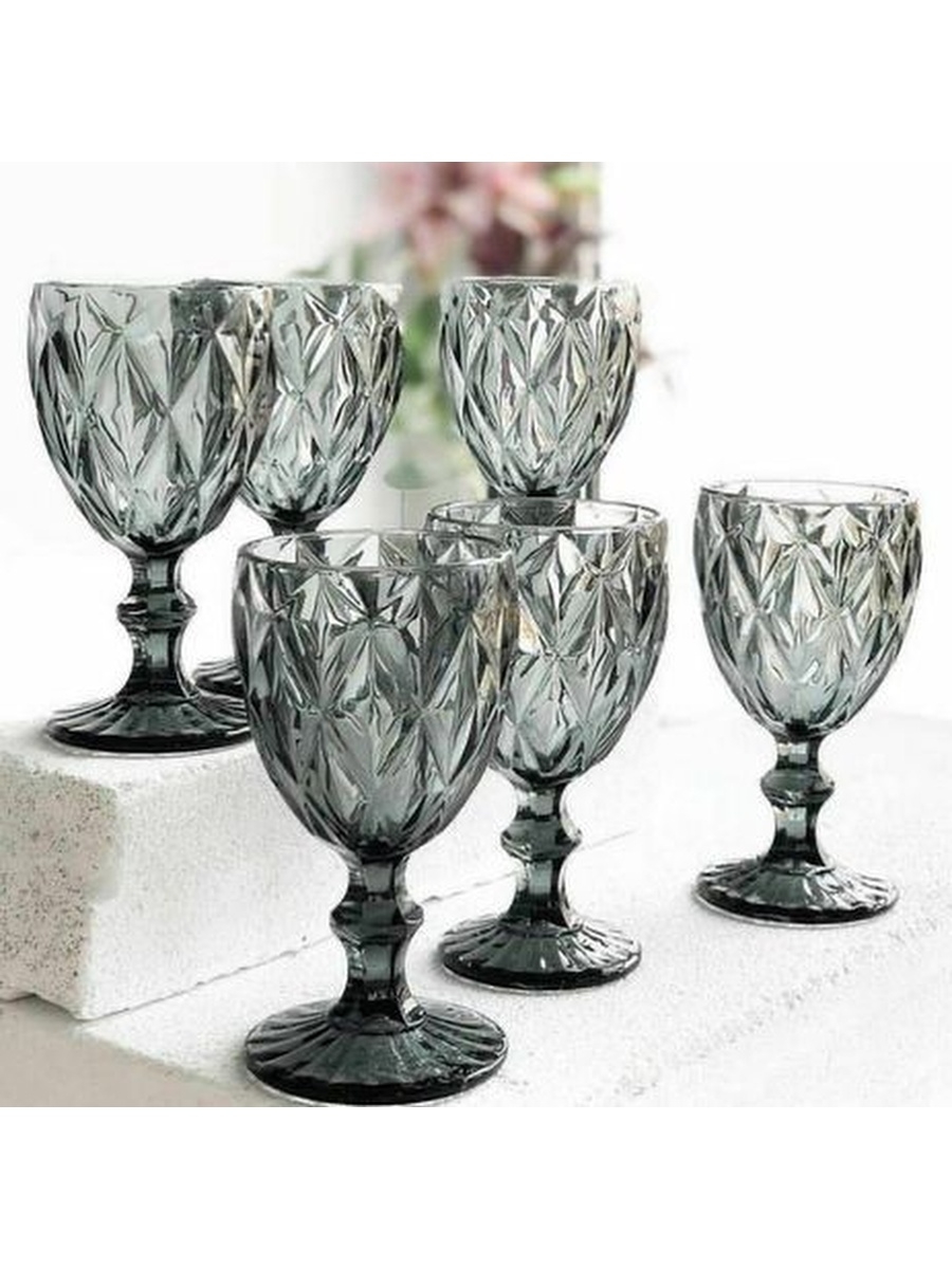 Бокалы графит. Glass Ware набор набор. Glass Ware набор набор бокалов 6 шт упаковка.