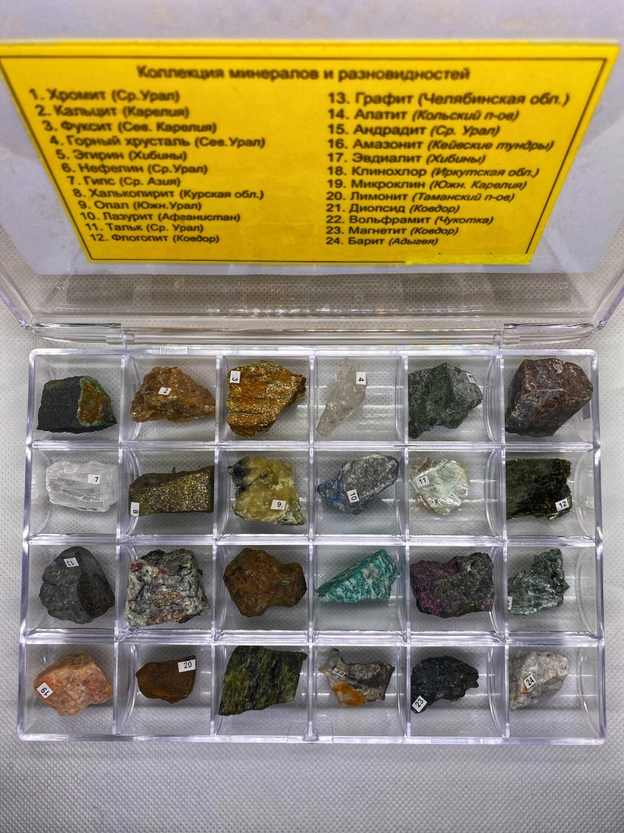 Набор минералов для детей