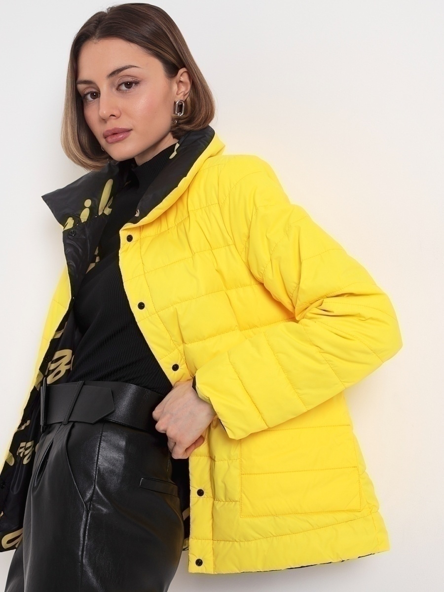 Куртка желтая женская демисезонная