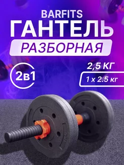 Гантель композитная разборная 2.5 кг