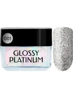 Гель лак для ногтей,с блестками,шиммером Glossy Platinum,5мл