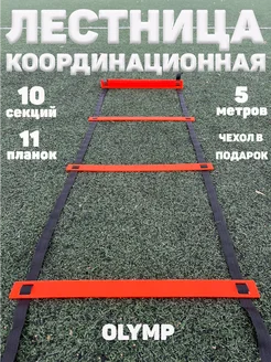 Координационная лестница 5 м 10 ячеек 11 планок