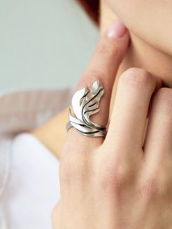 Женское серебряное кольцо на палец Огонь, перстень серебро 925, широкое большое украшение колечко Юмила 63939254 купить за 1 714 ₽ в интернет-магазине Wildberries