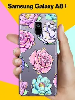 Чехол на Galaxy A8+ с принтом
