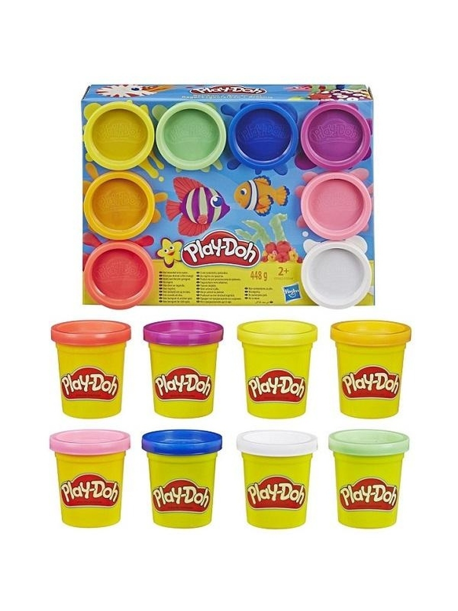 Купить наборы пластилина. Hasbro Play-Doh. Набор игровой плей-до 8 цветов Радуга Play-Doh e5062es0. Playdo пластилин набор. Масса для лепки Play-Doh набор Rainbow 8 цветов e5062/e5044.