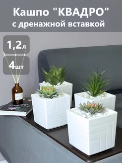 Горшок цветочный для суккулентов 1л