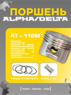 Поршень для мопедов Альфа, Дельта ALPHA JH110 110