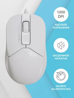 Мышь Fstyler FM12S белый оптическая (1200dpi)