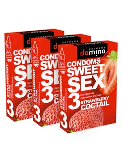 Презервативы Sweet Sex Strawberry