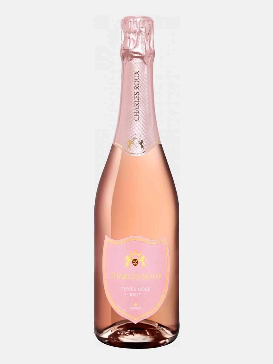 Розовое вино брют. Charles Roux Cuvee Rose Brut Veuve Ambal. Игристое вино Charles Roux Cuvee Rose Brut 0,75 л. Charles Roux Brut Cuvee Rose Бургундия. Шарль ру брют Розе.