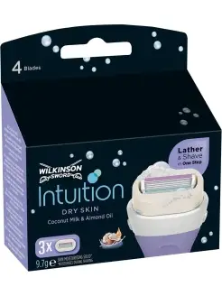 Intuition DRY SKIN Кассеты для бритвы INTUITION, 3шт