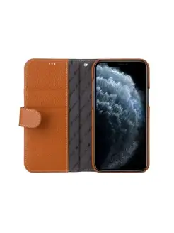 Кожаный чехол книжка для iPhone 12 12 Pro - WBT