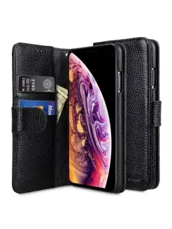 Кожаный чехол книжка для iPhone 12 Pro Max 6.7" - WBT