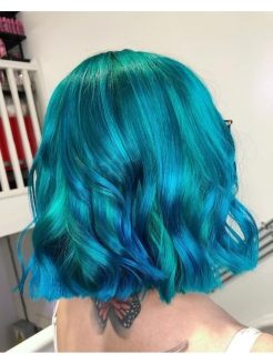 Голубая краска для волос крейзи колор