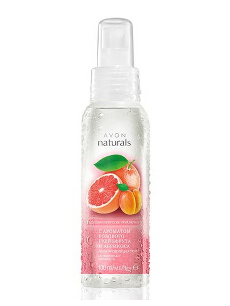 Avon naturals лосьон-спрей. Avon спрей для тела розовый грейпфрут и абрикос. Avon naturals