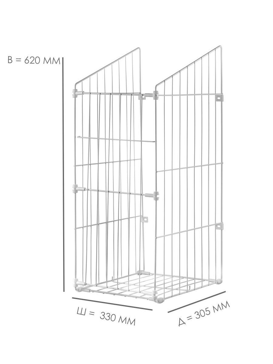 Корзина для белья откидная 30 (305х230х620