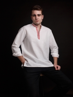 Рубашка льняная сорочка мужская вышивка Этно Пипл. 66469254 купить за 4 259 ₽ в интернет-магазине Wildberries