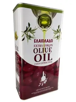 Масло оливковое Extra Virgin Elaiolado, 5л (Греция)для жарки