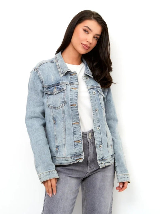 Купить женские джинсовые куртки в интернет магазине WildBerries.ru