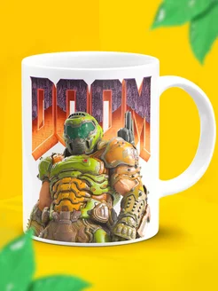 Прикольная кружка мем DOOM в подарок