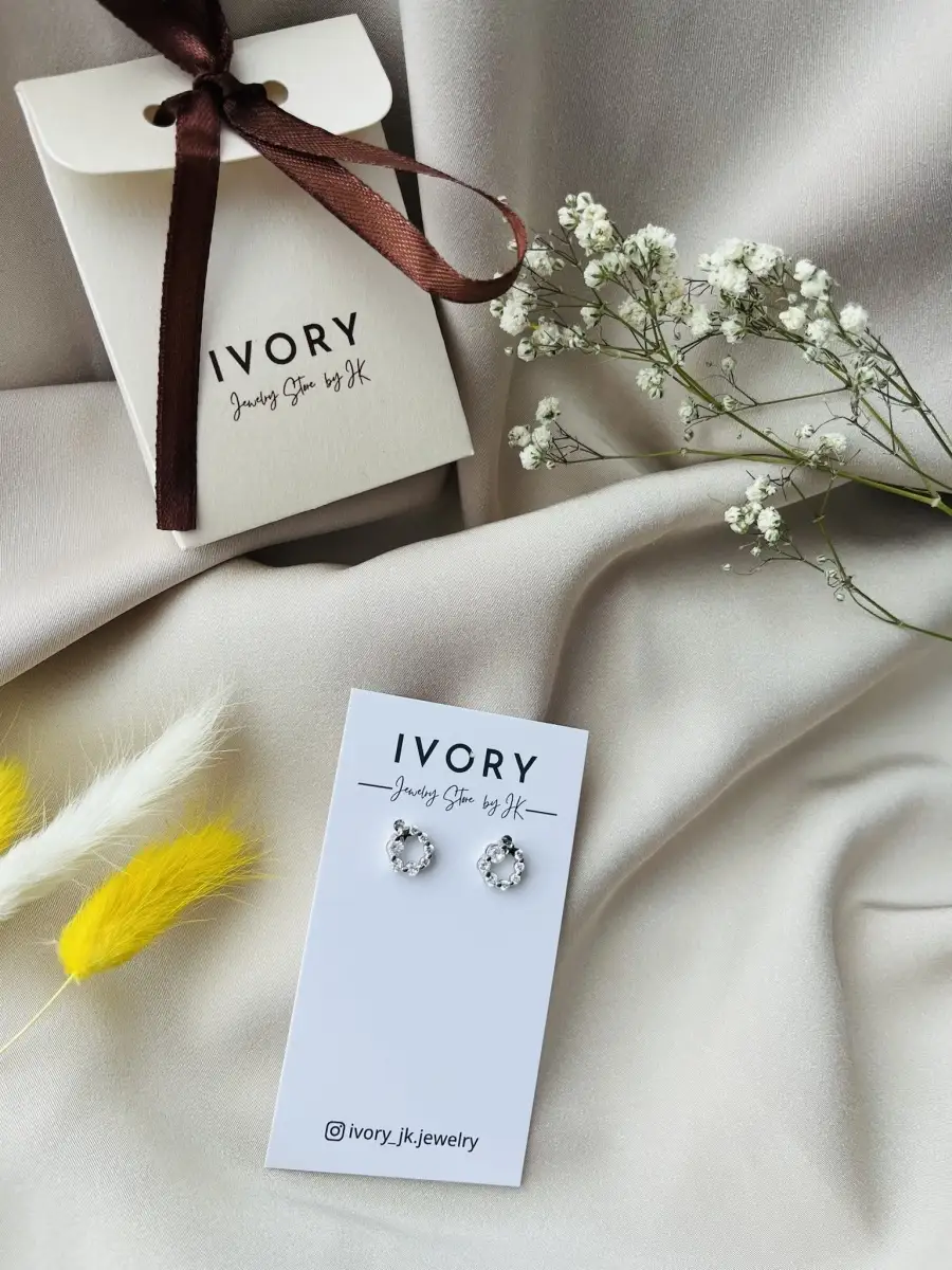 Серьги ювелирная бижутерия IVORY JK jewelry 66912179 купить за 749 ₽ в  интернет-магазине Wildberries