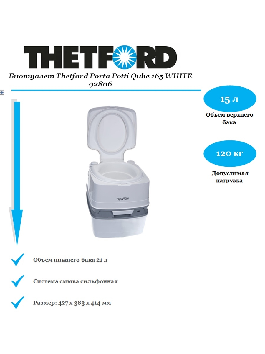 Биотуалет Thetford porta Potti 165 коробка