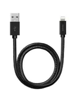 Кабель Leather USB—Lightning MFI, 1.2м для Apple