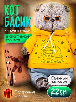 Мягкая игрушка Кот Басик 22 см в спортивном костюме