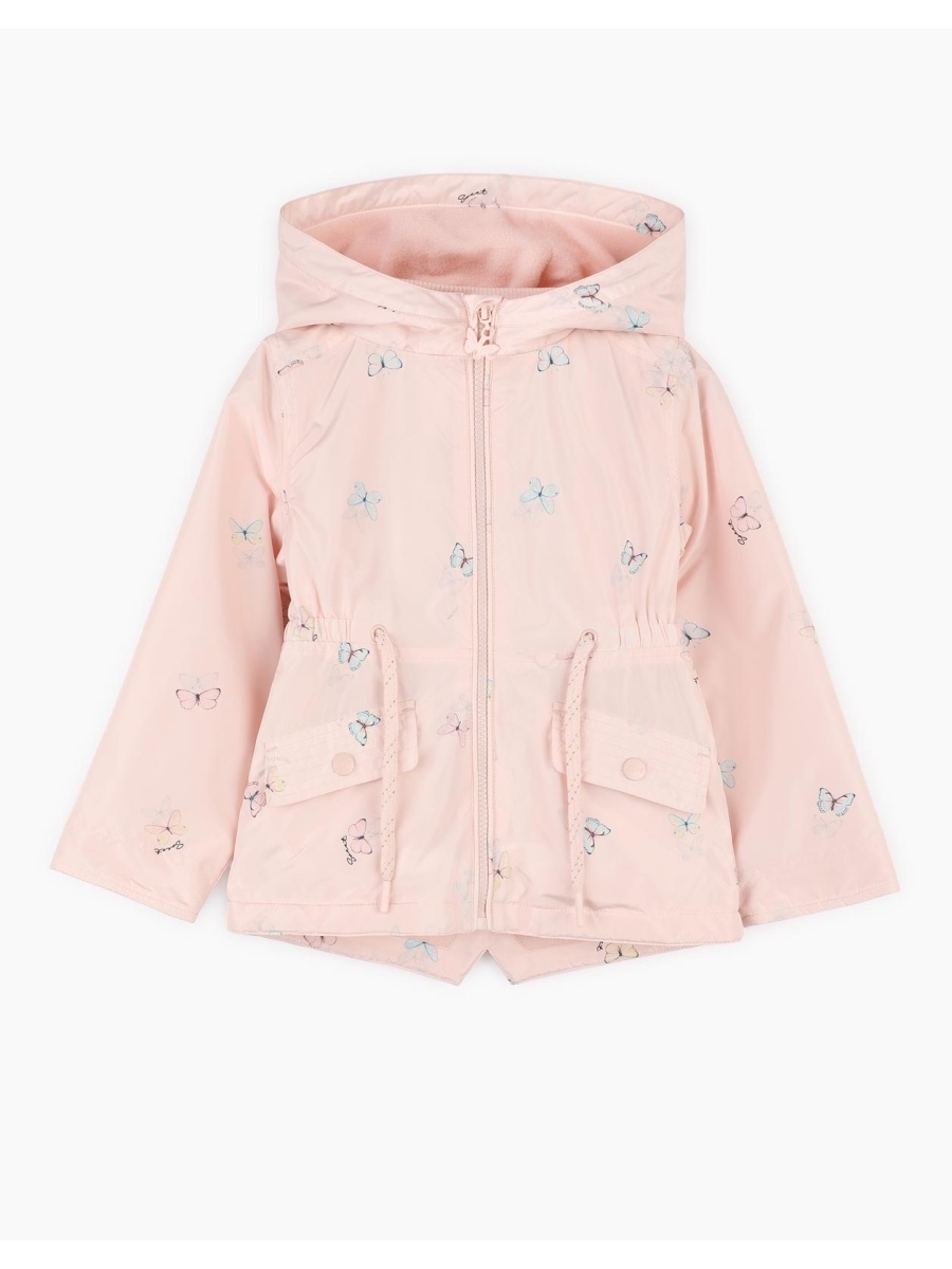 Куртка Глория джинс для девочки розовая с ушками