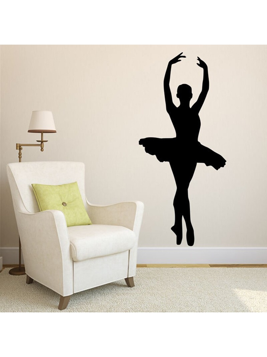 Наклейка на стену балерина